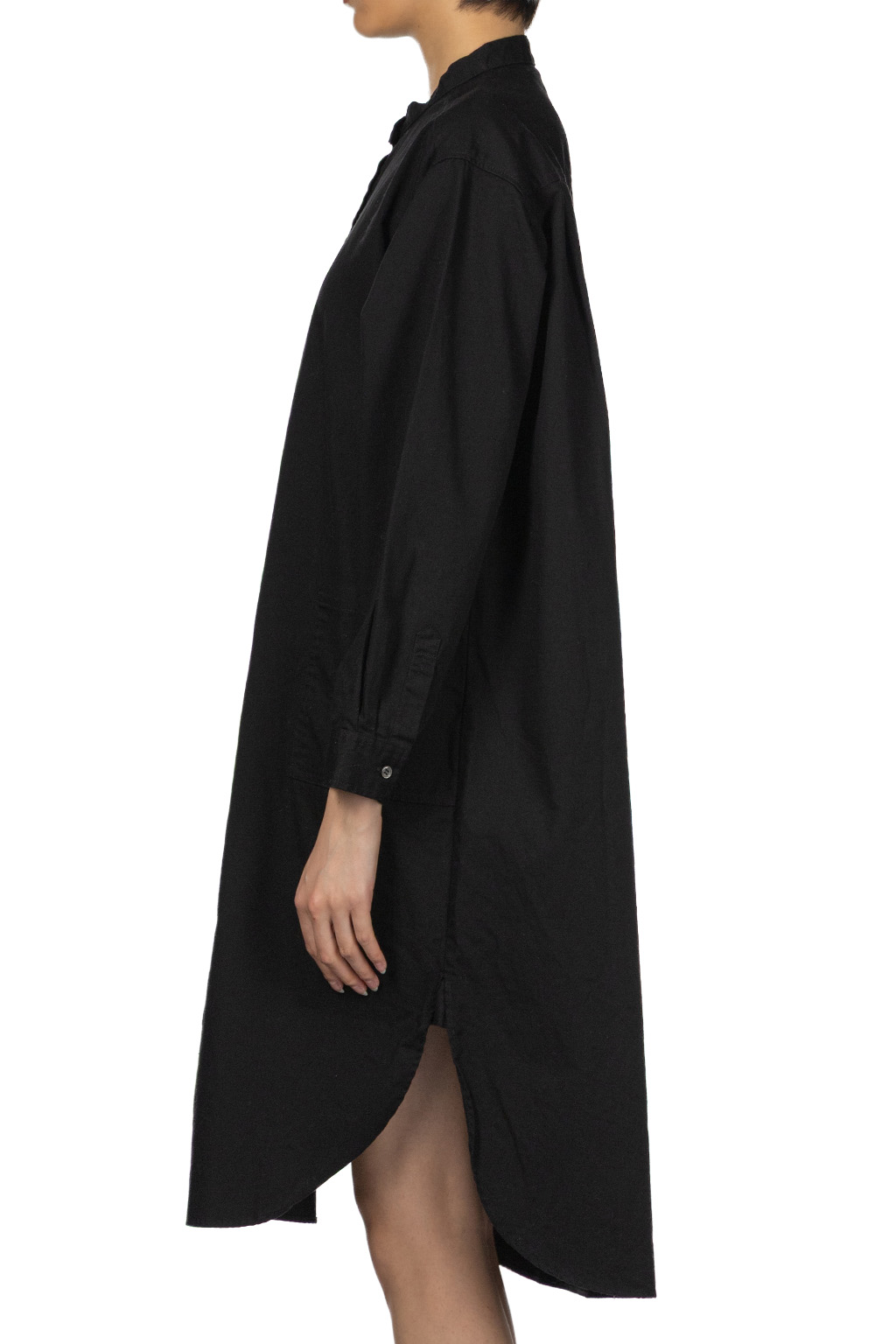 Nachukara - Oxford Washed Band Collar Dress